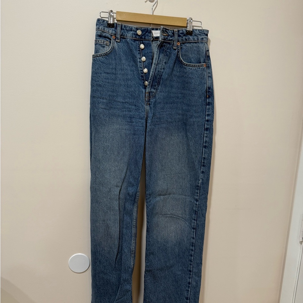 Topshop High Rise Blue Jeans
